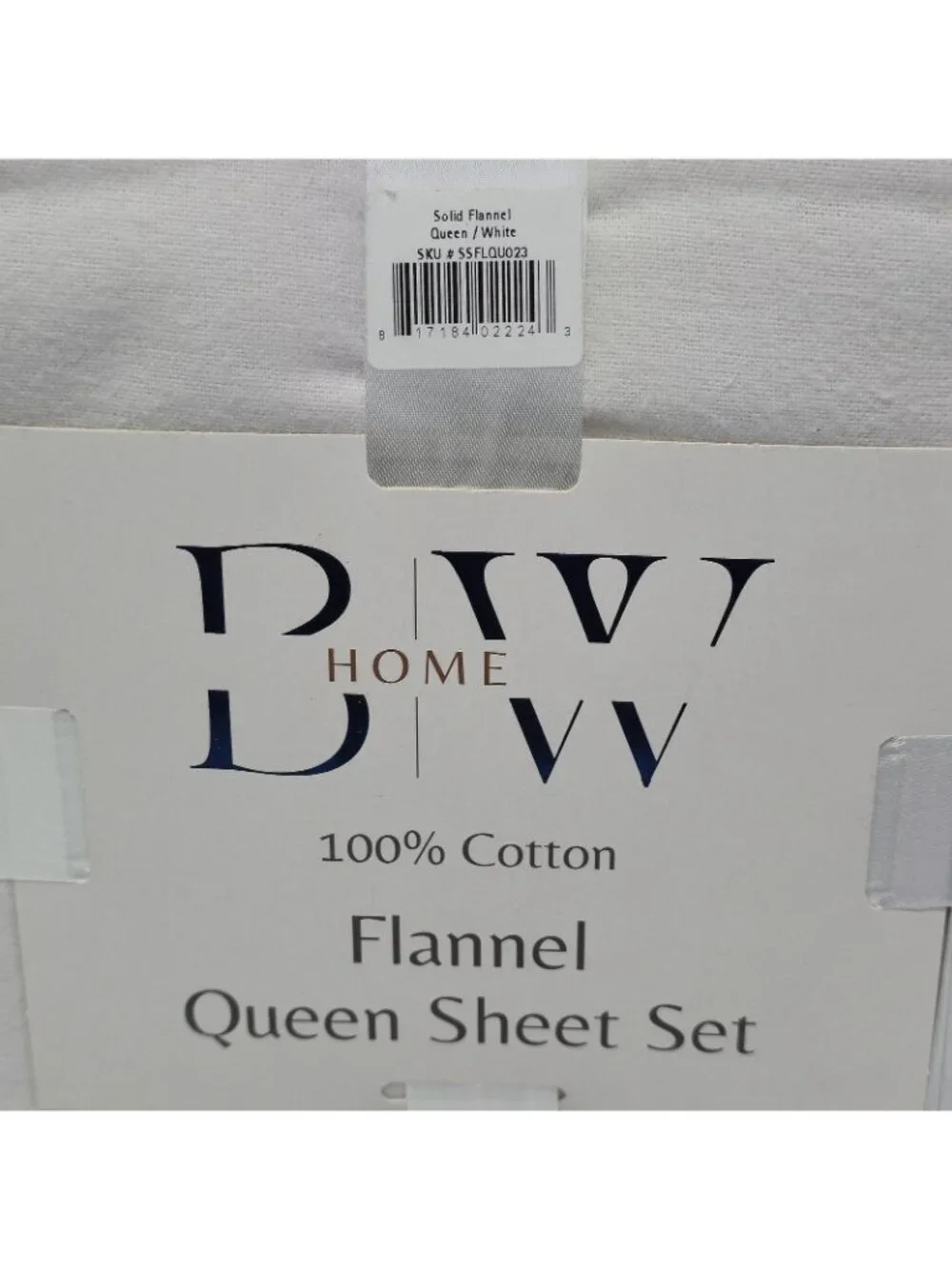 Briarwoodhome 100% Cotton Flannel Queen Sheet Set White with Nano Tech White...